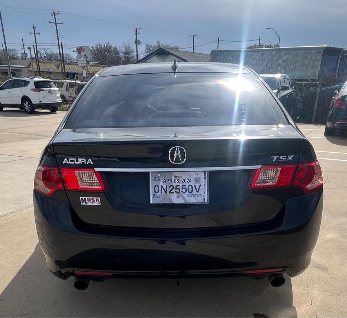2011 BLACK ACURA TSX (JH4CU2F68BC) with an 2.4L engine, Automatic transmission, located at 4415 NE 28th St, Haltom City, TX, 76117, (817) 222-9334, 32.795322, -97.280937 - Photo#7