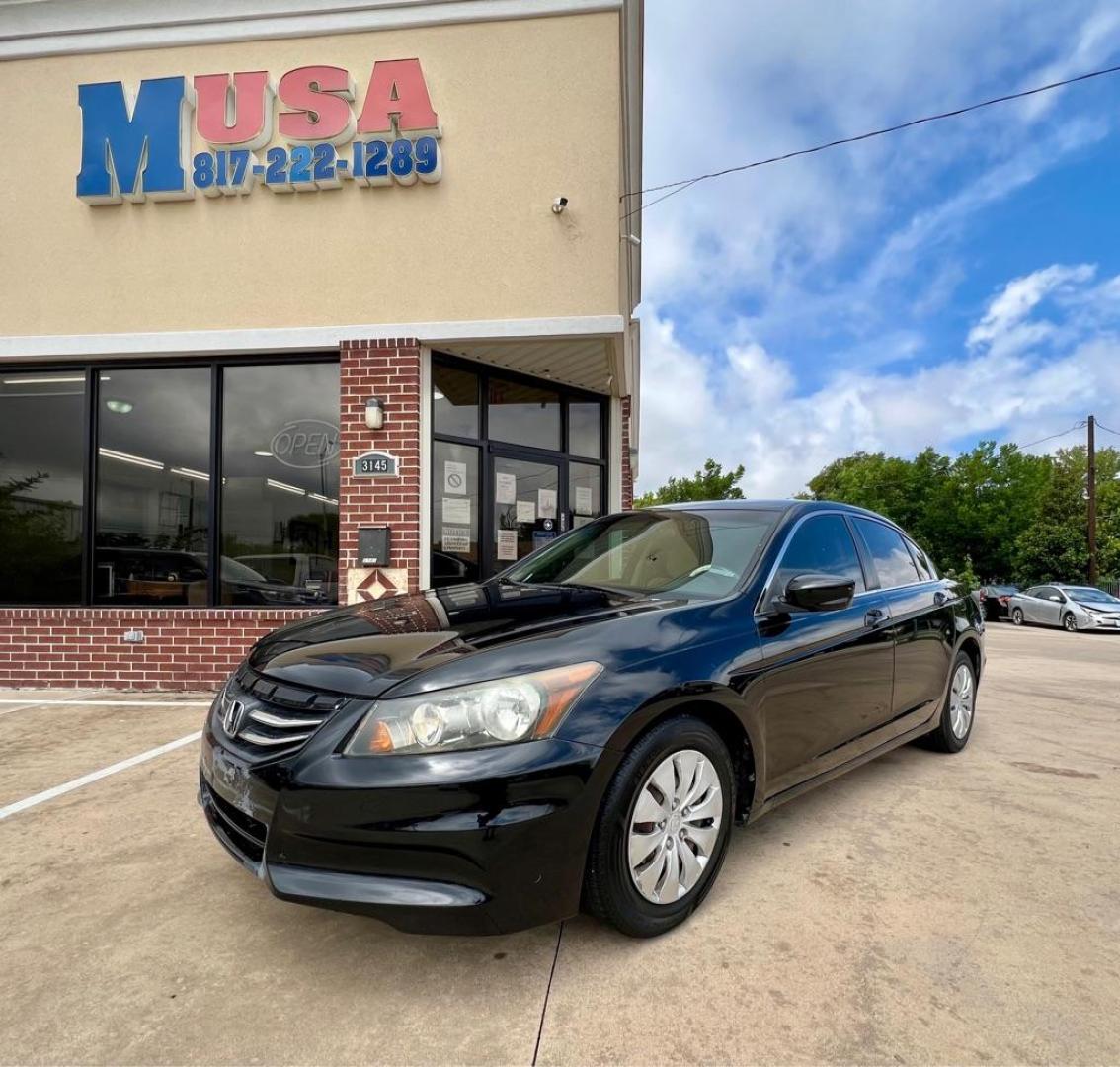 2011 Black HONDA ACCORD LX (1HGCP2F34BA) with an 2.4L engine, Automatic transmission, located at 4415 NE 28th St, Haltom City, TX, 76117, (817) 222-9334, 32.795322, -97.280937 - Photo#1