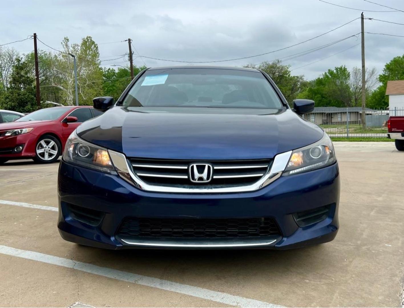 2014 Blue HONDA ACCORD LX (1HGCR2F33EA) with an 2.4L engine, Continuously Variable transmission, located at 4415 NE 28th St, Haltom City, TX, 76117, (817) 222-9334, 32.795322, -97.280937 - Photo#1
