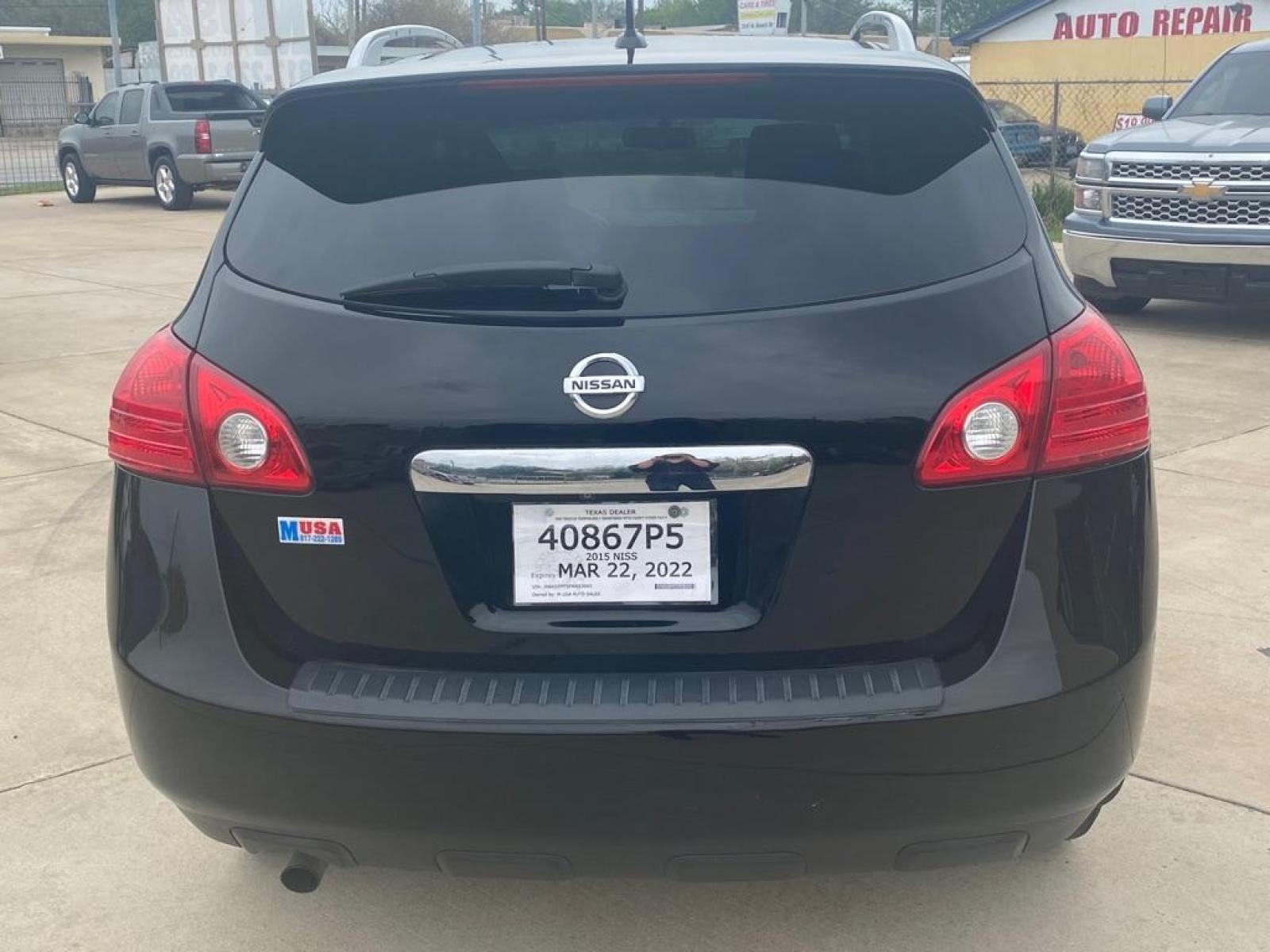 2015 BLACK NISSAN ROGUE SELECT S (JN8AS5MT5FW) with an 2.5L engine, Continuously Variable transmission, located at 4415 NE 28th St, Haltom City, TX, 76117, (817) 222-9334, 32.795322, -97.280937 - Photo #2