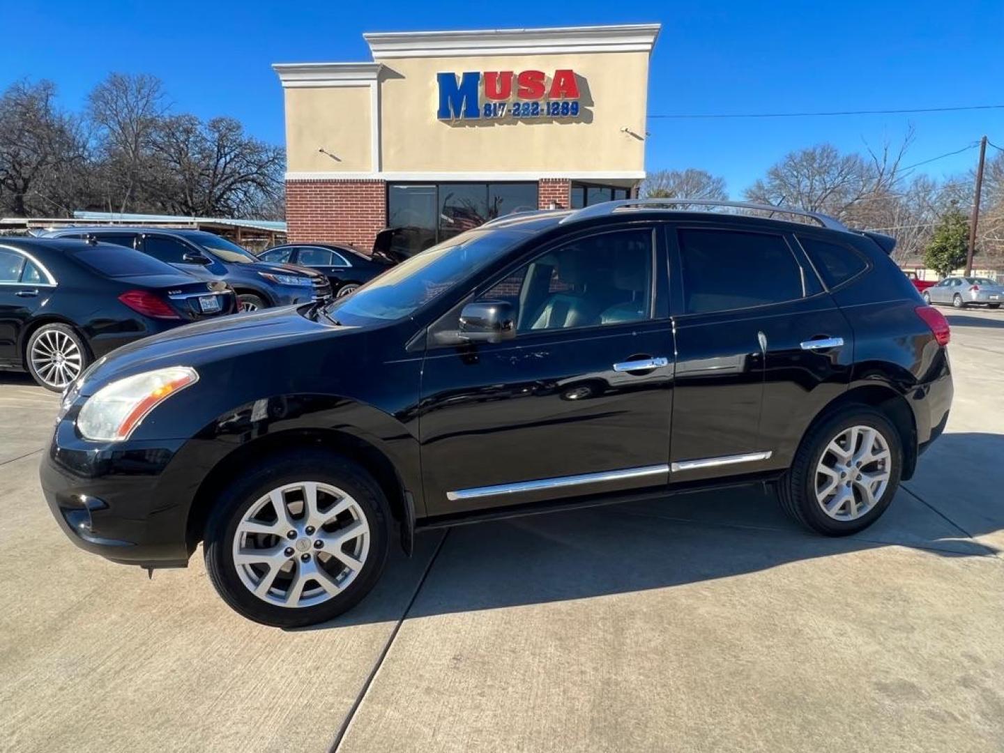 2013 BLACK NISSAN ROGUE S (JN8AS5MT0DW) with an 2.5L engine, Continuously Variable transmission, located at 4415 NE 28th St, Haltom City, TX, 76117, (817) 222-9334, 32.795322, -97.280937 - Photo#0