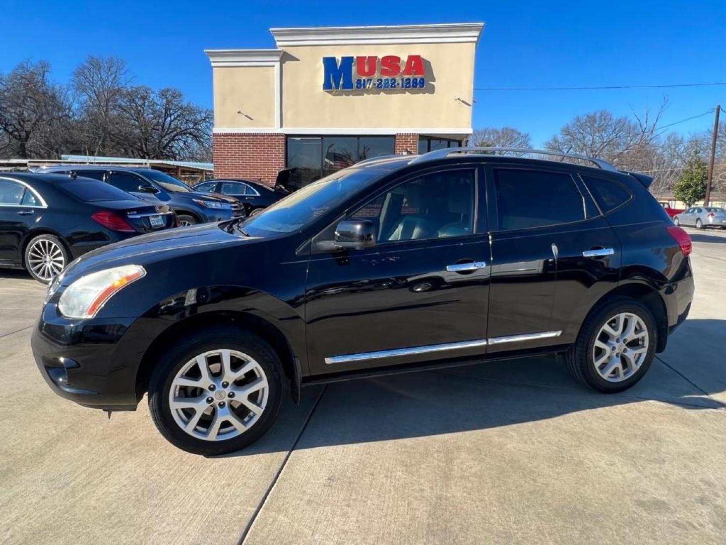 2013 BLACK NISSAN ROGUE S (JN8AS5MT0DW) with an 2.5L engine, Continuously Variable transmission, located at 4415 NE 28th St, Haltom City, TX, 76117, (817) 222-9334, 32.795322, -97.280937 - Photo#1
