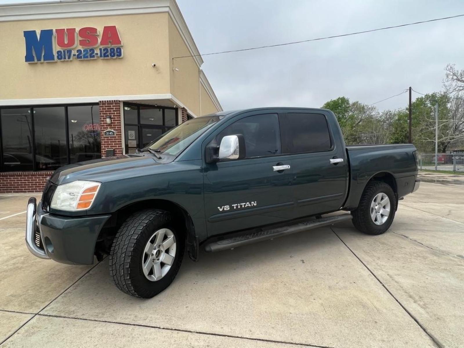 2005 BLUE NISSAN TITAN XE (1N6AA07AX5N) with an 5.6L engine, Automatic transmission, located at 4415 NE 28th St, Haltom City, TX, 76117, (817) 222-9334, 32.795322, -97.280937 - Photo #0